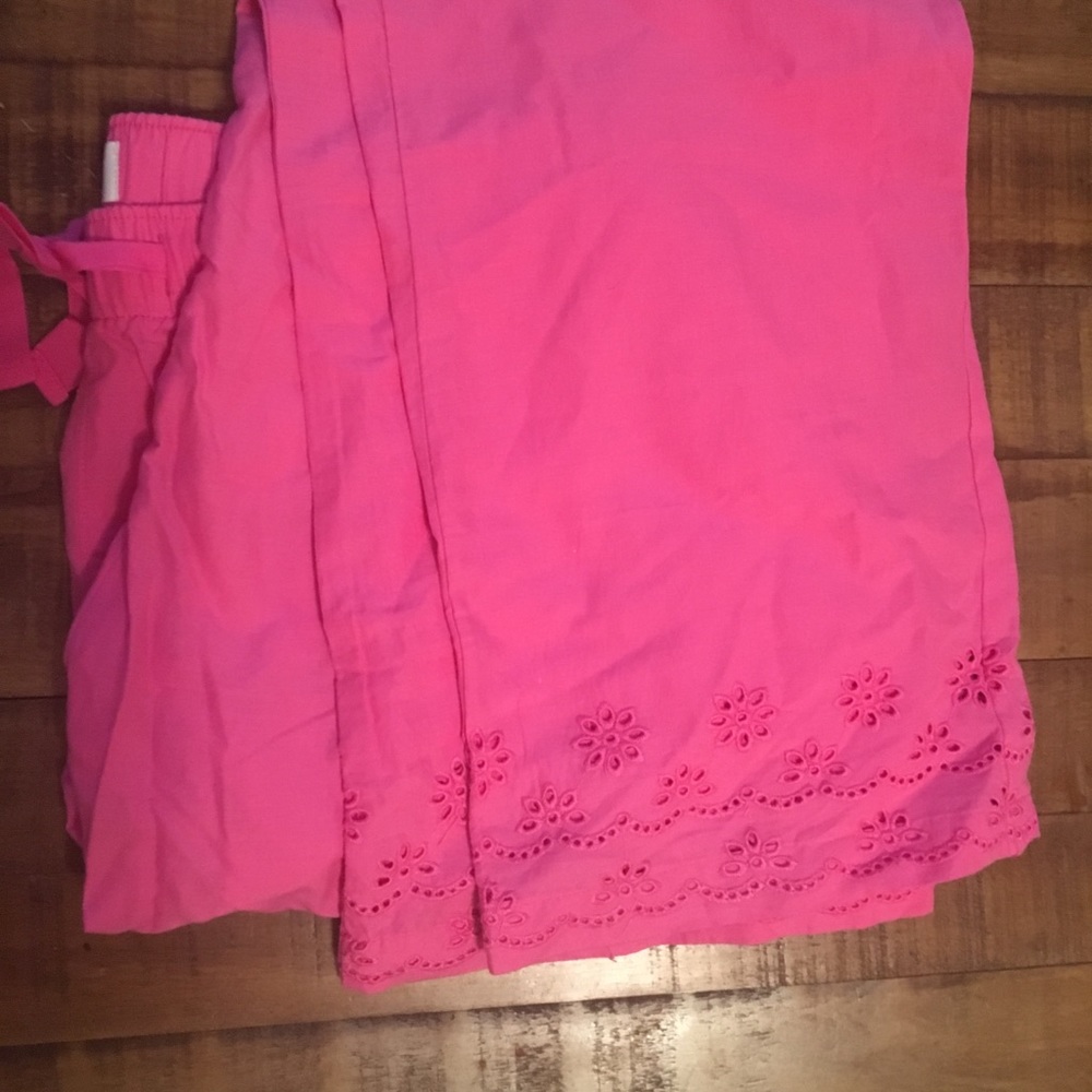Pink pajama pants